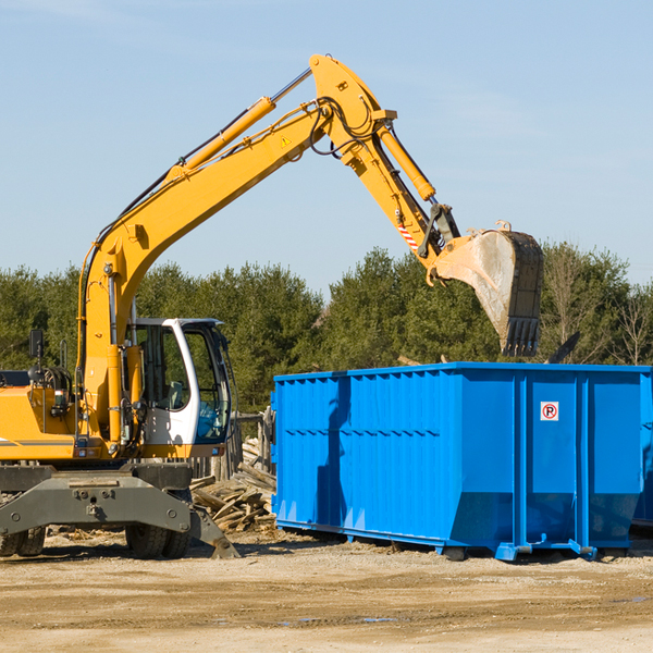 are there any restrictions on where a residential dumpster can be placed in La Crosse-Brookdale KS